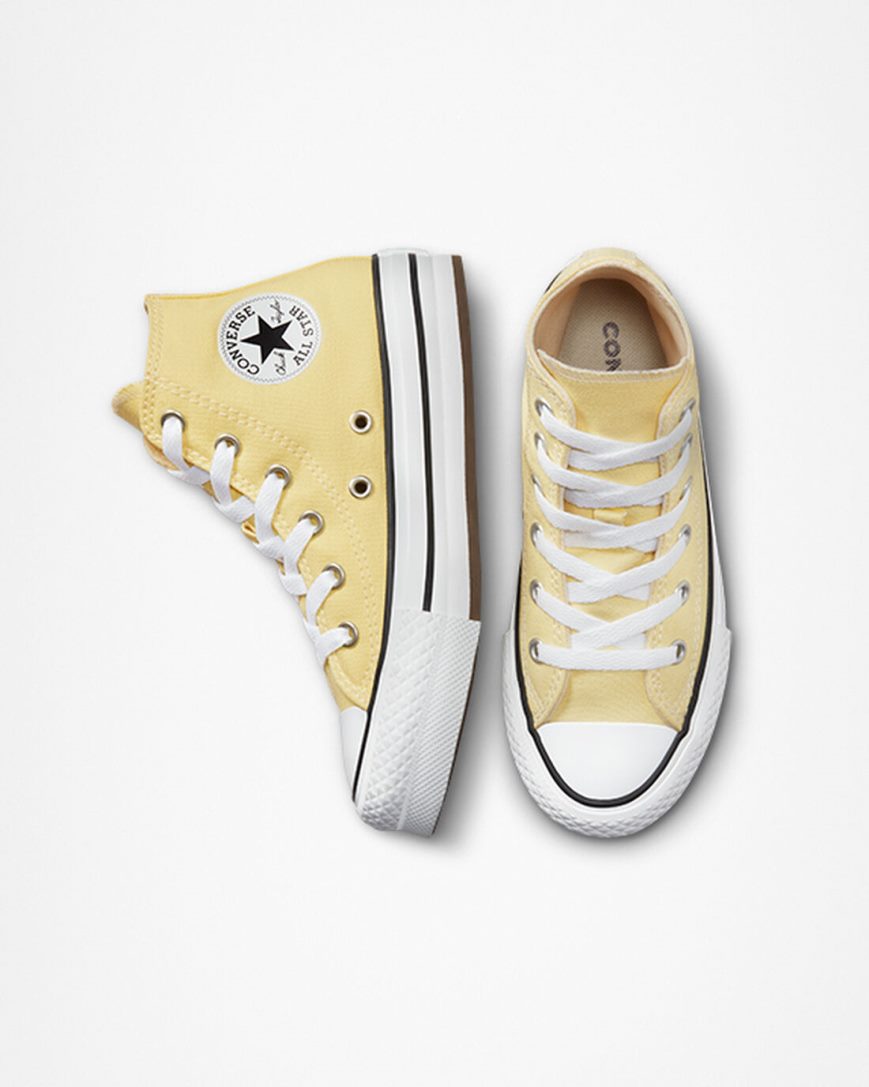 Pantofi Platforma Baieti Converse Chuck Taylor All Star Lift Inalti Portocalii Albi Negrii | RO 0WUFZ927